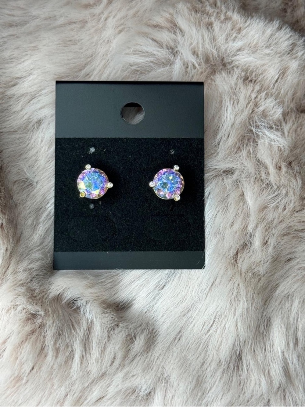 kate spade Iridescent Aurora Crystal Stud Earrings